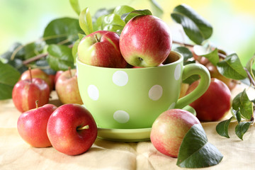 Juicy apples, close-up