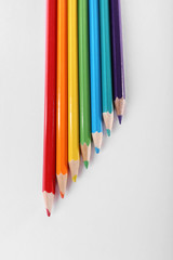 Color pencils isolated on white