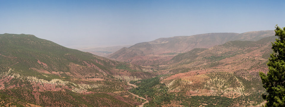 Mountain High Atlas in the summer, Morocco