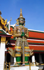 Fototapeta premium Giant in Grand palace and Wat Pra keaw in Bangkok, Thailand