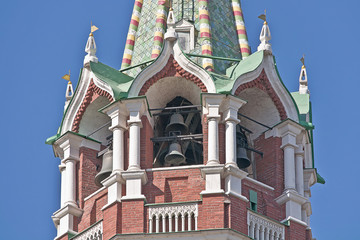 The chimes of the Spassky Tower of Moscow Kremlin