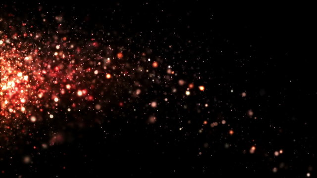 Glitter Orange Drifting