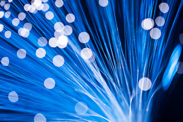 Fibre optical in blue color