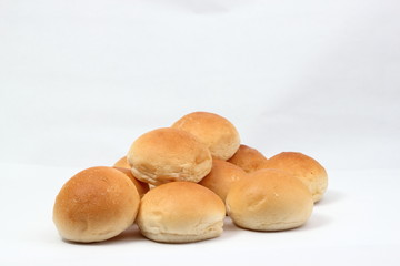 Soft white bread roll