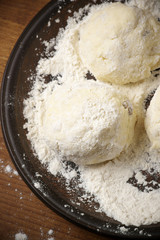 Fototapeta na wymiar Cooking: dough balls
