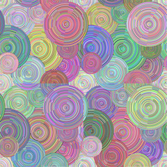 Circles abstract seamless pattern