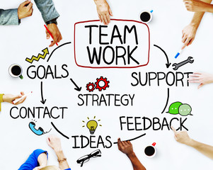 Diverse Business People Discussing About Teamwork