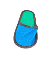 Blue slipper.
