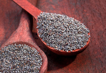 Dry poppy seed