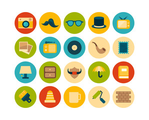 Flat icons set 14