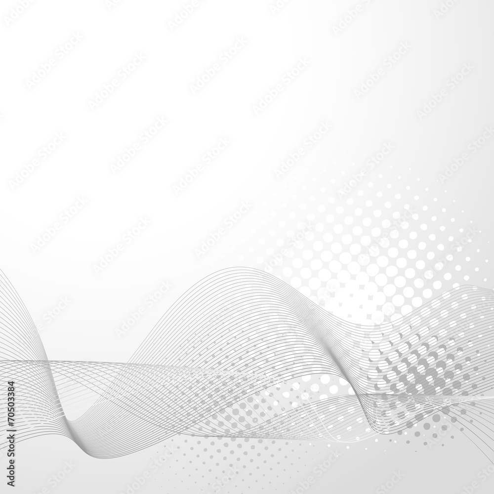 Canvas Prints halftone gray swoosh lines card template