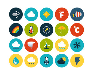 Flat icons set 23