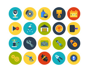 Flat icons set 24