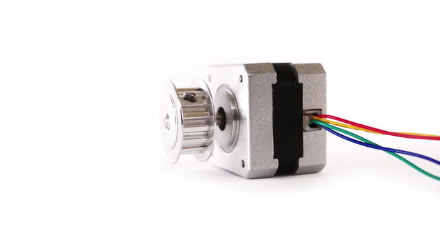 Electric Stepper Motor Lying Down