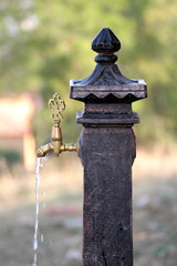 Turkish ottoman style street fountain.