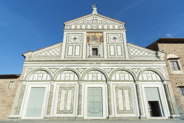 Fototapeta premium Church San Miniato al Monte in Florence, Italy. It is a basilica
