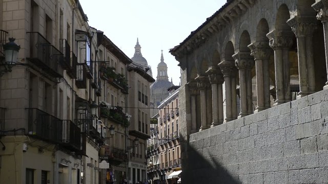 View of San Martin Church in Segovia, Spain