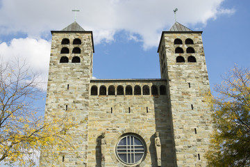 Fototapeta na wymiar Katholische Pfarrkirche St. Katharina in Unna, NRW, Deutschland