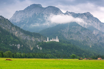 Castle in the Bavarian Alps, Germany