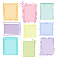 Collection of floral frames