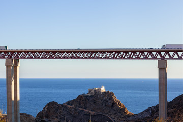 bridge on spainish coast