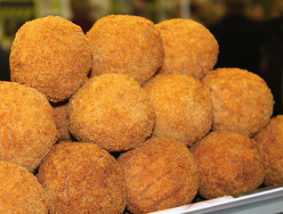 A Display of Freshly Made Tasty Scotch Eggs.