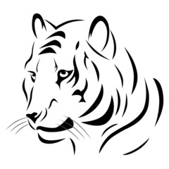 Tatouage Tigre Tribal