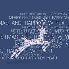 Christmas Card with Deer
