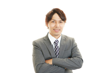 笑顔のビジネスマン