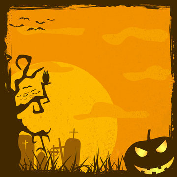 abstract halloween background, vector