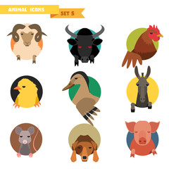 Farm animals avatars