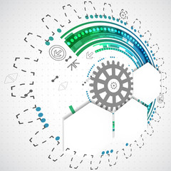Abstract business background with technological elements