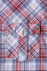 closeup colorful Tartan plaid