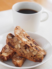 ビスコッティとコーヒー