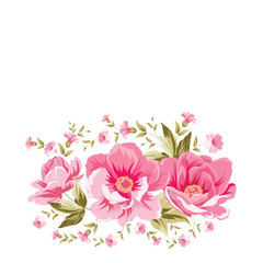 Obraz premium Luxurious color peony pattern.