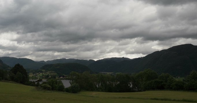 4K, Time Lapse of Ardal landscape, Norway