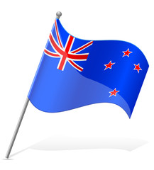 flag of New Zealand vector illustration