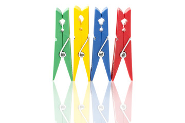 colorful clothespins