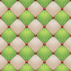 Obraz premium abstract red green Christmas sofa upholstery, seamless pattern, checkered quilt background