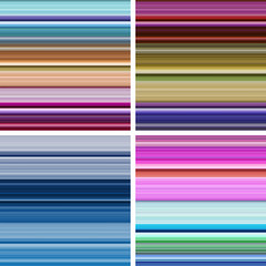 Set of abstract striped background