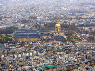 view on Paris from the Eiffel tower