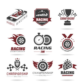 Formula 1 icon set, sport icons and sticker - 3