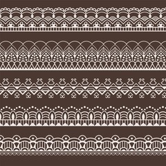 set of lace borders, frames