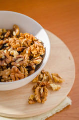 walnut on the board