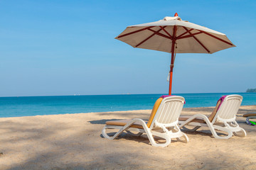 umbrella on a tropical beach