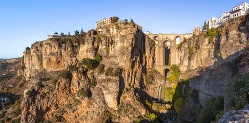 Fototapeta na wymiar New bridge in Ronda