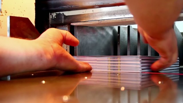 modern paper guillotine with touch screen