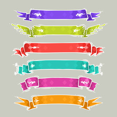 Cartoon Ribbons Set2