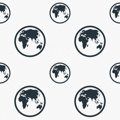 Globe sign icon. World map geography symbol.