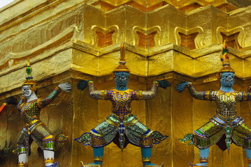 Giant at the Emerald Buddha Temple, Bangkok, Thailand